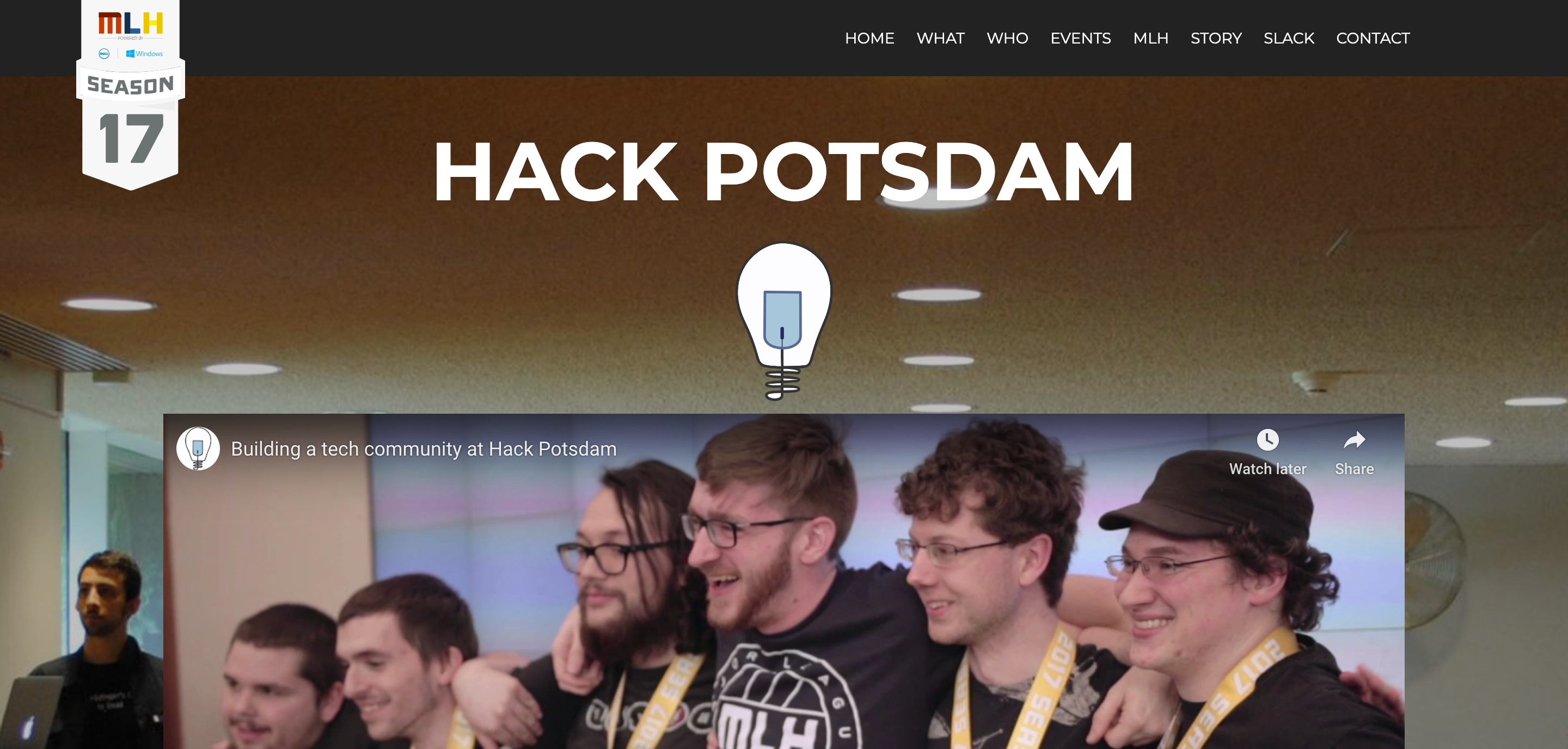 Hack Potsdam Website screenshot