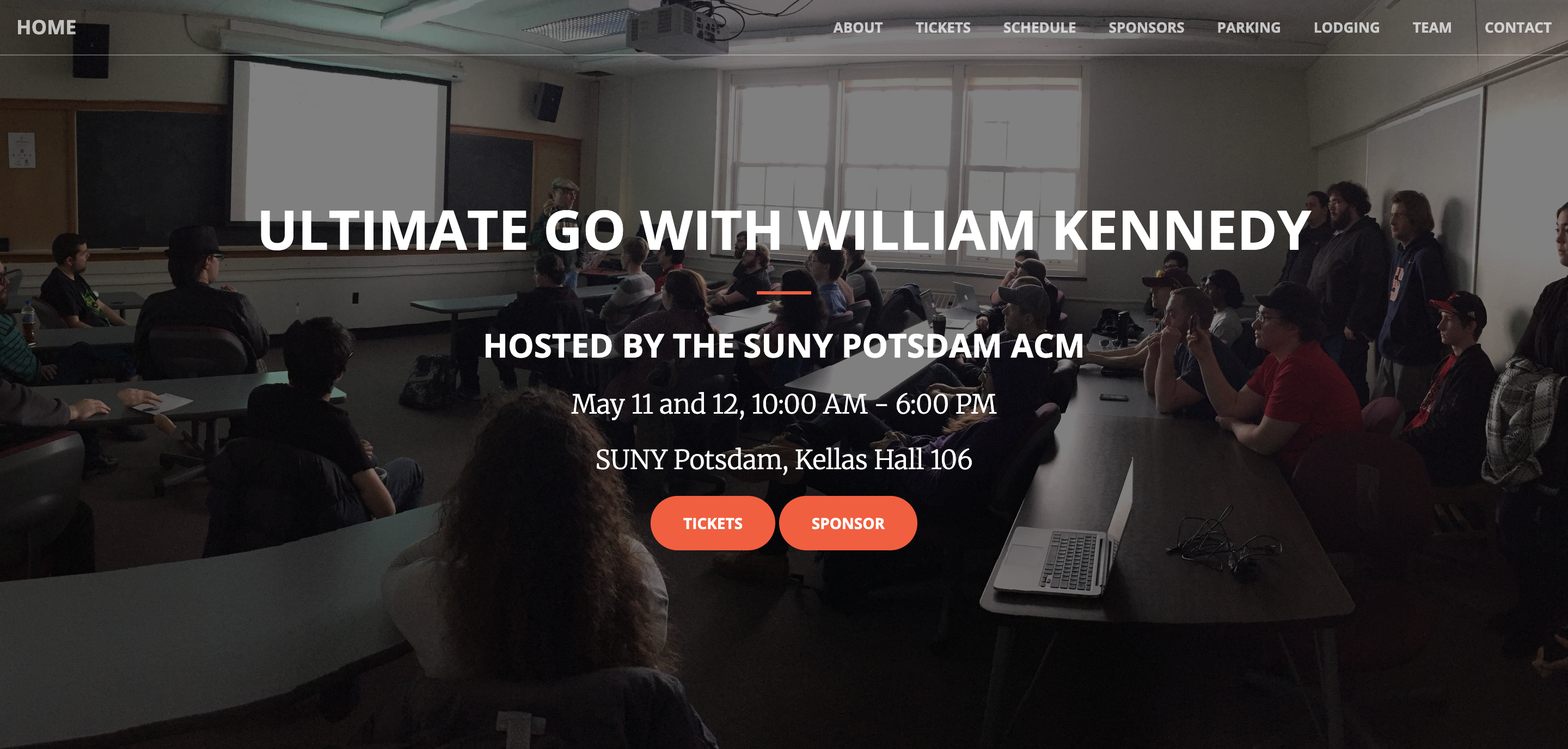 Go Workshop Website screenshot